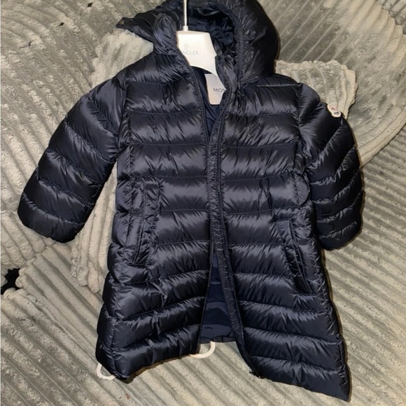 Moncler Kids Dark Blue Puffer Coat